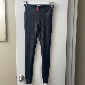 Spanx Faux Leather Leggings Snake Print